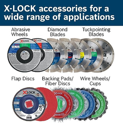 BOSCH WBX418 4-1/2 in. X-Lock Arbor Tempered Steel Crimped Wire Wheel for Applications in De-Burring, Removing Oxides, Flash Removal, Edge Blending (Pack of 3) - size: 4-1/2 In. (Pack of 3), style: Tempered Steel Wire Wheel