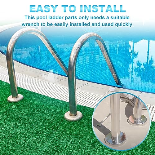 Pool Ladder Anchors, PW Perma-Socket Wedge Assy for Hanover Style Anchors-Bronze-with Bolt, Pool Ladder Parts Fits 3", 4" Sockets