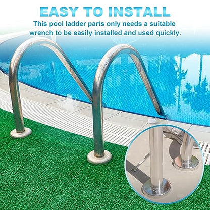 Pool Ladder Anchors, PW Perma-Socket Wedge Assy for Hanover Style Anchors-Bronze-with Bolt, Pool Ladder Parts Fits 3", 4" Sockets