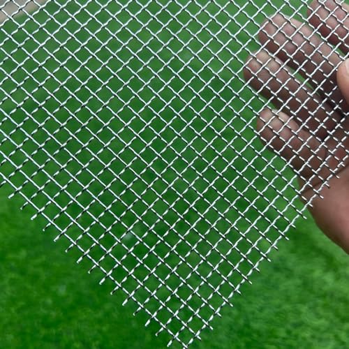 24"x16"304 Stainless Steel Wire Mesh 20 Gauge Snake Woven Mesh 1/5" Holes(About 5mm) Vent Screen Mesh Bug Screen Stainless Steel Mesh Screen Metal Grate Window Screen Pet Screen Grill Mesh - size: 24" x 16", style: 1/5" Holes