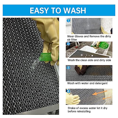 UBeesize 24x30x1 Air Filter Reusable & Washable - size: 23.78x29.84x0.8