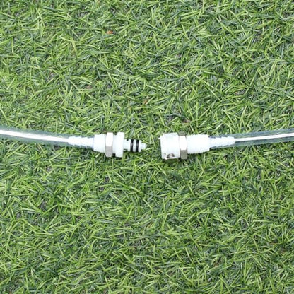 2Pcs 3/16" Plastic Panel Mounting Hose Barb Quick Connector Fittings - size: 3/16 inch