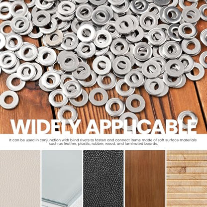 350-Piece 304 Stainless Steel POP Rivet Washers for 3/16"