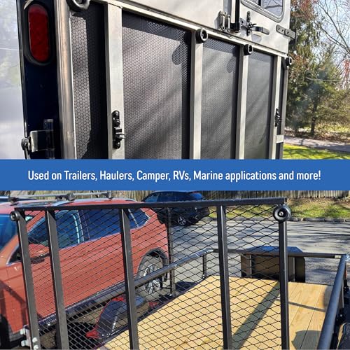 4 Rubber Bumpers for Trailer Ramp Door Truck 2.5" Round Replacement Cargo Stop (4)