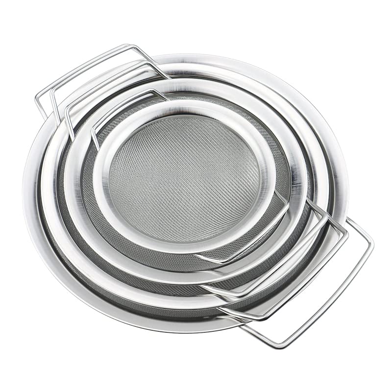 4 Packs Fine Mesh Paint Strainer 60 Mesh Stainless Steel Paint Filter Emulsion Honey Funnel Filter Cover Fits 5 Gallon Paint Bucket Filter Tool Insert