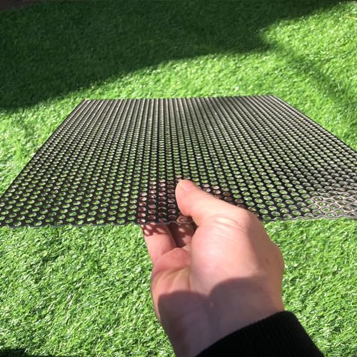 19 Gauge 16"x12" Perforated Metal Sheets Expanded Metal Mesh Opening 35% Hole 5mm 0.2"(About 1/5") Perforated Stainless Steel Sheet 304 Stainless Steel Mesh Screen Panel Decorati Plate - size: 16" X 12"