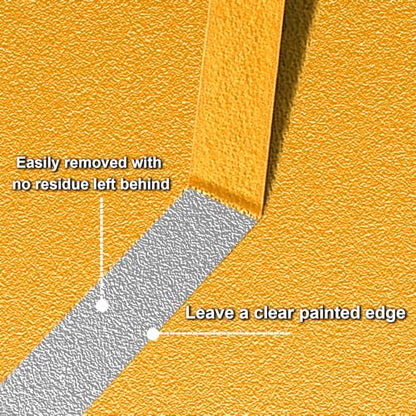 2roll Masking Tape (1.6" x55Yards Yellow) No Residue Universal Tape - color: Yellow, size: 1.6" x 55Yards