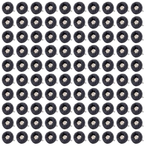 100 PCS Abrasive Buffing Wheel, 1 Inch Polishing Kit 400 Grit - style: Black 400 Grit 100pcs