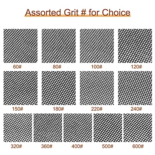 uxcell 10pcs Mesh Sanding Sheets 240 Grits 4-1/2-inch x 11-inch Mesh Sandpaper Pad for Wood Wall Repair, Dust-Free Wet/Dry Polish - style: 240 Grit