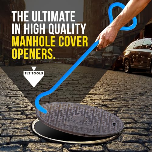T&T Tools 36-Inch Top Popper Manhole Hook Tool - Inline Handle, 5/8" Hex - size: 36-Inch, style: Inline Handle