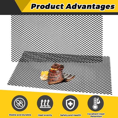 Gisafai 2 Pcs 48" X 24" X 7 Gauge Steel Expanded Metal Sheet, Black - color: Black, size: 48" X 24" X 7 Gauge