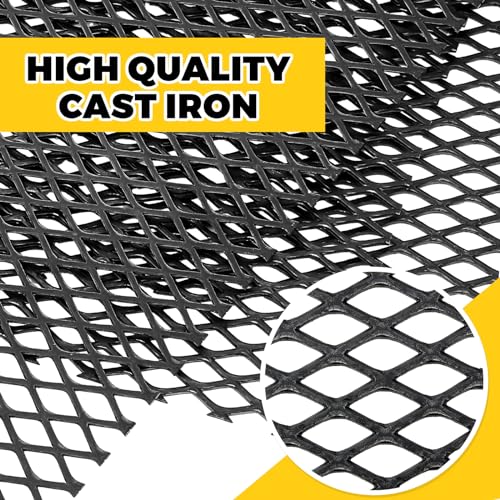 Gisafai 2 Pcs 48" X 24" X 7 Gauge Steel Expanded Metal Sheet, Black - color: Black, size: 48" X 24" X 7 Gauge