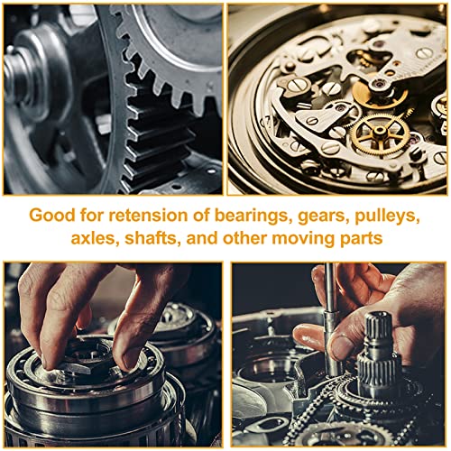 VIGRUE 500Pcs Snap Rings Assortment Circlip Snap Retaining Clip Rings Set - size: 500PCS