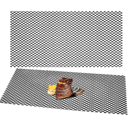 Gisafai 2 Pcs 24" X 12" X 9 Gauge Steel Expanded Metal Sheet, Black - color: Black, size: 24" X 12" X 9 Gauge