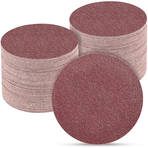 100PCS 5 Inch Sanding Discs 60 Grit Sandpaper for Orbital Sander - style: Aluminum oxide-No Hole