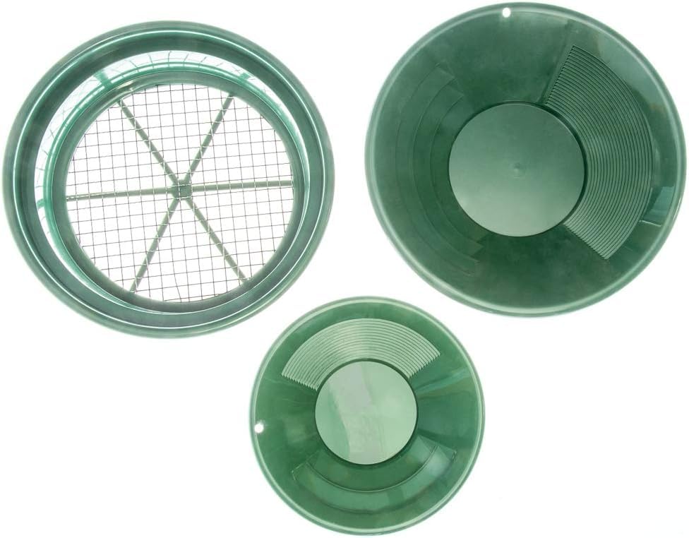 SE Gold Panning Kit - Complete Prospecting Set with Pans, Sieves, and More - Ideal for Beginners, Enthusiasts, Hobbists (GP5-KIT107) - size: GP5-KIT107