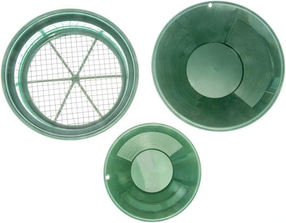SE Gold Panning Kit - Complete Prospecting Set with Pans, Sieves, and More - Ideal for Beginners, Enthusiasts, Hobbists (GP5-KIT107) - size: GP5-KIT107