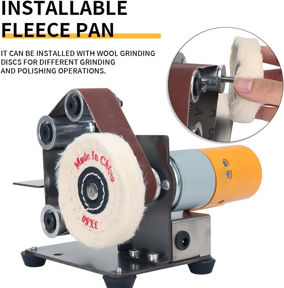 SI FANG Soft Cotton Buffing Polishing Wheel for Mini Electric Belt Sander Bench Grinder, 3 inch (50 Ply) Extra Thick Colth Buffing Wheel for Metal Alloys Stone Ceramics Glass Wood Waxing (1PC) - style: Soft Cotton Polishing Wheel