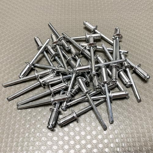 Maozaa 100Pcs 3/16" x 3/8" Aluminum Blind Rivets, Pop Rivets, Silver - color: Silver, size: 3/16" x 3/8"