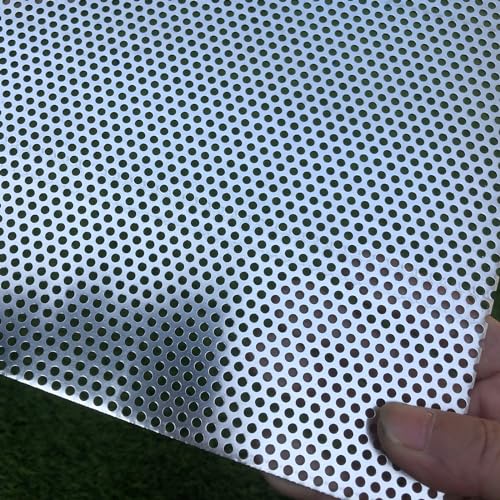 Aluminum Perforated Metal Sheets 16 Gauge 19.6 inch by 9.8 inch Expanded Metal Mesh Aluminum Opening 1/8" 0.12 inch (About 3 mm) Perforated Steel Sheet Aluminum Mesh Screen Decorative Metal Mesh - size: 19.6" X 9.8"