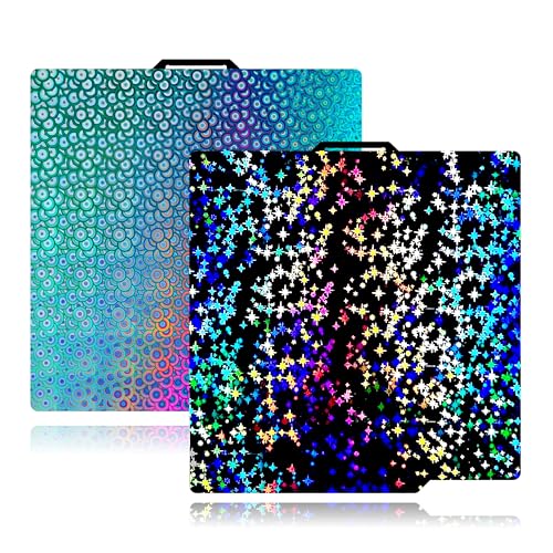 Build Plate 257x257mm - GOMENL Build Plate for Bambu Lab A1 P1P P1S P2S X1 X1C X1E 3D Printer, 3D Printer Spring Steel Removable Platform (Star + Kaleidoscope) - color: Star + Kaleidoscope
