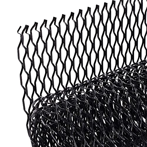 AggAuto 47x16 inches Car Pickup Truck Grill Mesh 8x25mm Seagull Hole Black - color: Black, size: 8x25mm Seagull