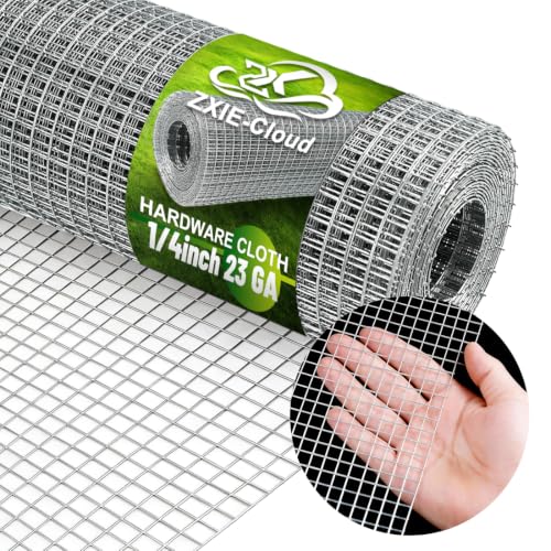 Chicken Wire Fence,Hardware Cloth 1/4 Inch 12inx30ft (23 GA) - color: 1/4inch, size: 12in x 30ft