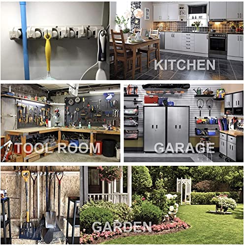 IMILLET Mop and Broom Holder, Wall Mount Organizer Storage Tool Rack - color: 1 Pack