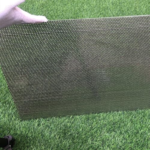 19 Gauge Perforated Metal Sheets 36"x18" Expanded Metal Mesh Opening 32% Hole 3mm 0.12"(About 1/8") Perforated Stainless Steel Sheet 304 Stainless Steel Mesh Screen Panel Decorati Plate - size: 36" X 18"