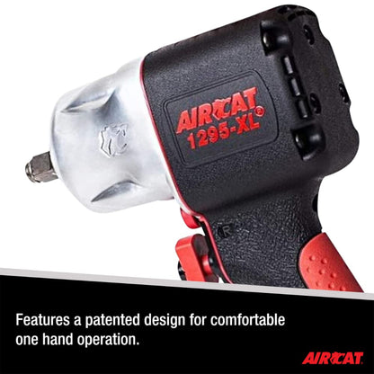 AIRCAT 1295-XL 1/2", Composite Impact Wrench, 900 ft-lbs Max Torque