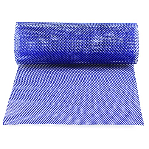 AggAuto Universal 40"x13" Car Grill Mesh 4x8mm Rhombic Hole Blue - size: 4x8mm Rhombus - Blue