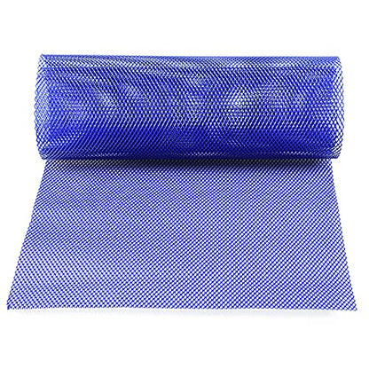 AggAuto Universal 40"x13" Car Grill Mesh 4x8mm Rhombic Hole Blue - size: 4x8mm Rhombus - Blue