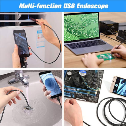 Three in one 5.5mm Mobile Phone Endoscope, Automotive Pipeline Repair Tool, high-Definition Camera, Industrial Probe