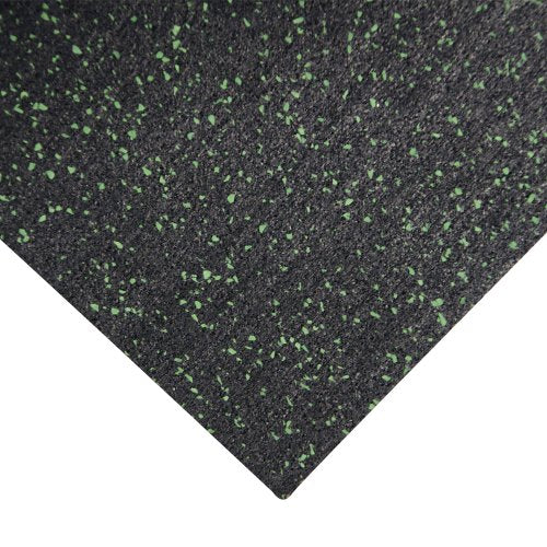 Rubber-Cal Elephant Bark Flooring 3/8-inch T x 4-feet - color: Green Dot, size: 48"L x 48"W x 0.4"Th