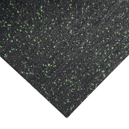 Rubber-Cal Elephant Bark Flooring 3/8-inch T x 4-feet - color: Green Dot, size: 60"L x 48"W x 0.4"Th