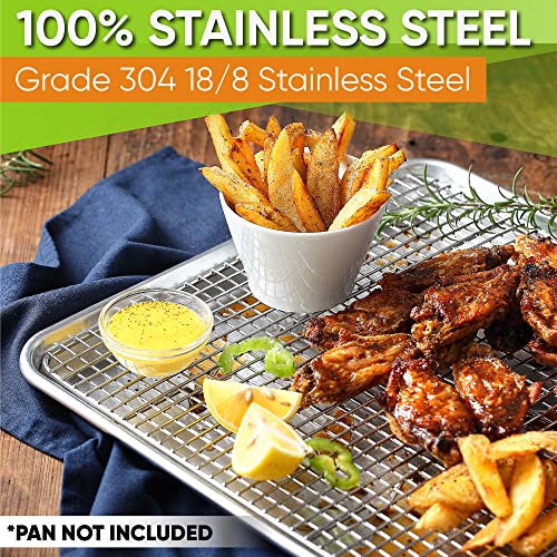 Spring Chef 11.5" x 16.5" Stainless Steel Cooling Rack for Cooking & Baking - size: 11.5"x16.5", style: 1 Pack