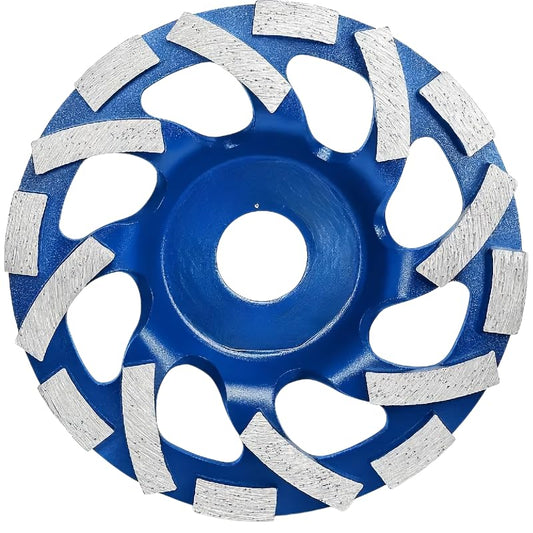 5" Concrete Grinder, Diamond Concrete Grinding Wheel, 7/8" Arbor Hole for Angle Grinder, Grinding Polishing Cleaning Wheel for Concrete, Granite, Marble, Cement, Masonry, Rock