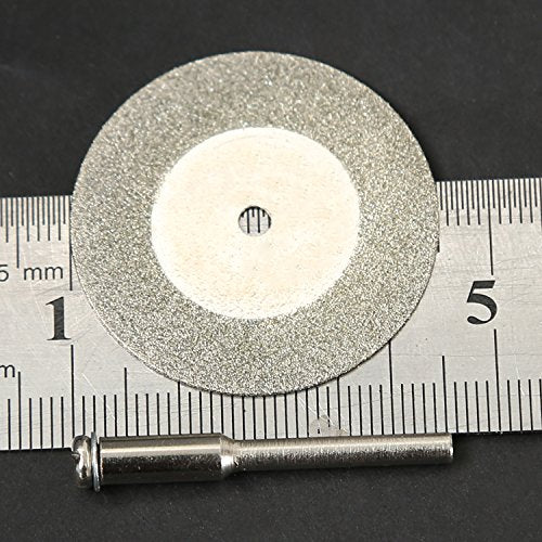 dophee 10pcs Diamond Cutting Off Discs Wheel with 2 Mandrel Arbor, 35mm - size: 35mm