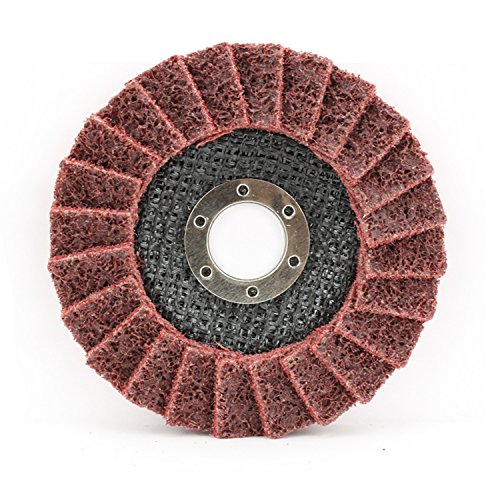 BHA 4-1/2 x 7/8 Surface Conditioning Flap Disc, Red Medium - 5 Pack - color: Red / Maroon
