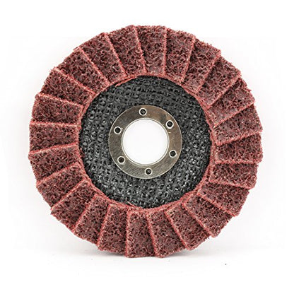 BHA 4-1/2 x 7/8 Surface Conditioning Flap Disc, Red Medium - 5 Pack - color: Red / Maroon