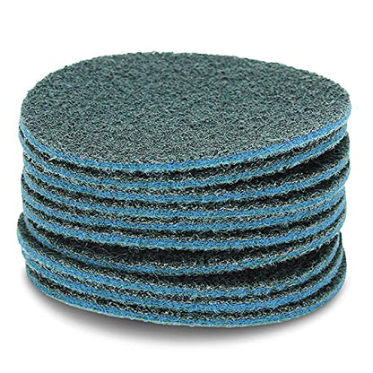BHA 5" Hook & Loop Surface Conditioning Discs, Blue (Fine) - 10 Pack - size: Blue (Fine)