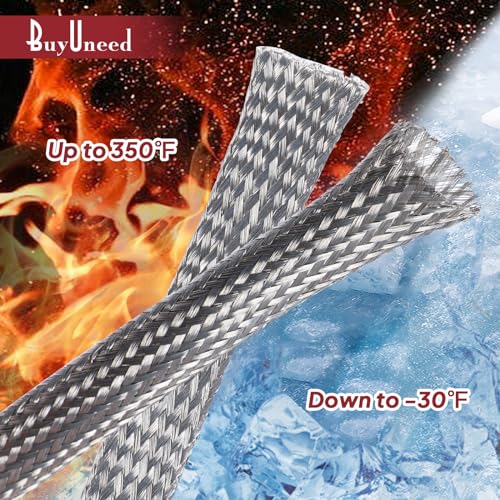 Wire Shielding Sleeve Tinned Copper Ground Strap 5/16" ID (1/2 inch-8ft) - size: 1/2 inch - 8ft