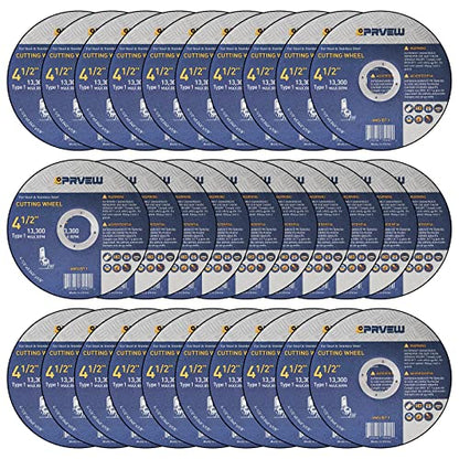30-Pack Cut Off Wheels Cutting Discs 4 1/2 Inch for Angle Grinder - style: 4.5"x0.04"x7/8"(30-PK)