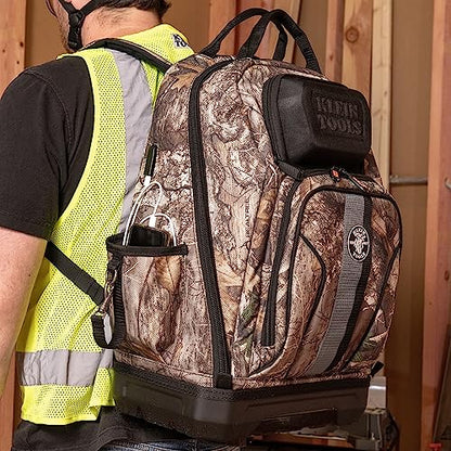 Klein Tools 62800BPCAMO Backpack Tool Bag, 40 Pockets, Camo - style: Full-Size Camo