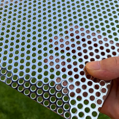 19Ga 1/5" Holes 31" By 10" Perforated Metal Sheets Stainless Steel - size: 31"x10"