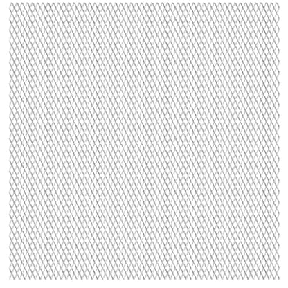 vidaXL Garden Wire Fence Stainless Steel 19.7"x19.7" 1.8"x0.8"x0.2 - size: 19.7" x 19.7"