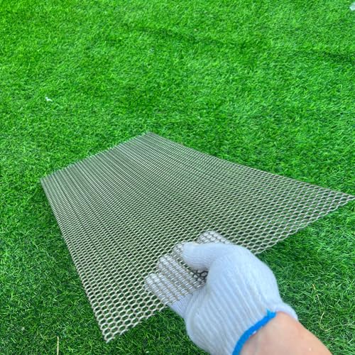 19.6"x9.8" Perforated Metal Sheets 19 Gauge Expanded Metal Mesh Opening Hexagonal Hole 1/4" (About 6mm) Perforated 304 Stainless Steel Sheet Mesh Screen Panel Decorative Panel Decorati Plate - size: 19.6"x9.8", style: Hexagonal Hole 6mm