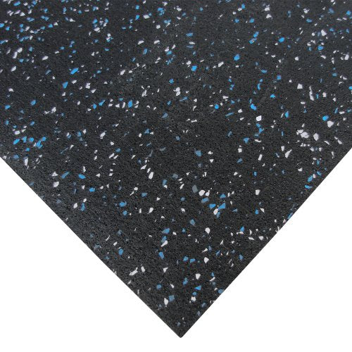 Rubber-Cal Elephant Bark Flooring 3/8-inch T x 4-feet - color: Blue Steel, size: 60"L x 48"W x 0.4"Th