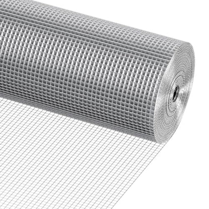 VEVOR Hardware Cloth, 1/4 inch 48in x 100 ft 23 Gauge, Hot Dipped Galvanized Wire Mesh Roll, Chicken Wire Fencing, Wire Mesh for Rabbit Cages, Garden, Small Rodents - size: 48"x100'