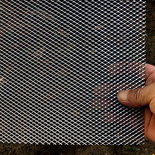 304 Stainless Steel Mesh Screen 16"X12" 4-Pack Wire Metal Mesh Screen Expanded Metal Sheet For Vent Window Screen Mesh Soil Sifter Chicken Wire Mesh Fire Pit Grate Pet Screen - size: 16"x12", style: 4-Pack 4x8mm Holes
